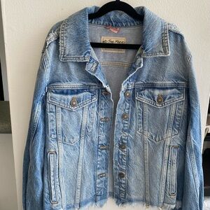 Free People Women's Blue Denim Jacket